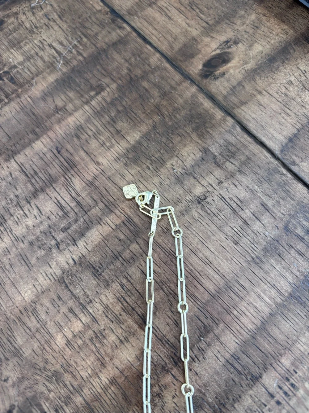 Kendra Scott Gold Paperclip Chain Necklace